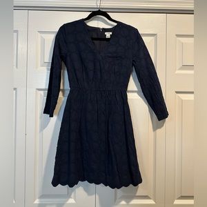 J.Crew Navy blue dress. Size 00